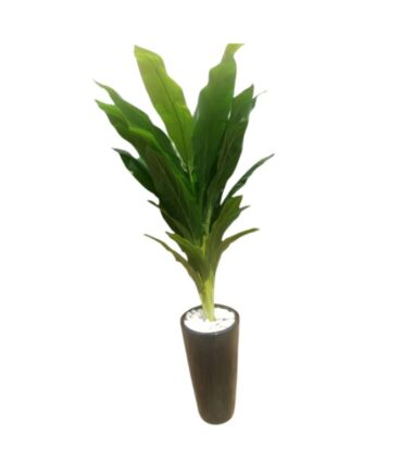 Artificial Dracaena Plant in Tall Decorative Floor Pot